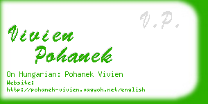 vivien pohanek business card